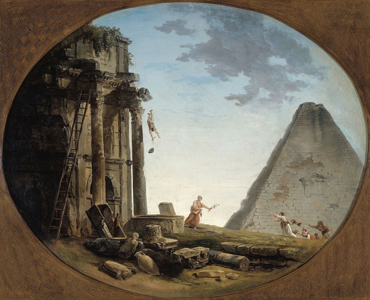 Der Unfall door Hubert Robert