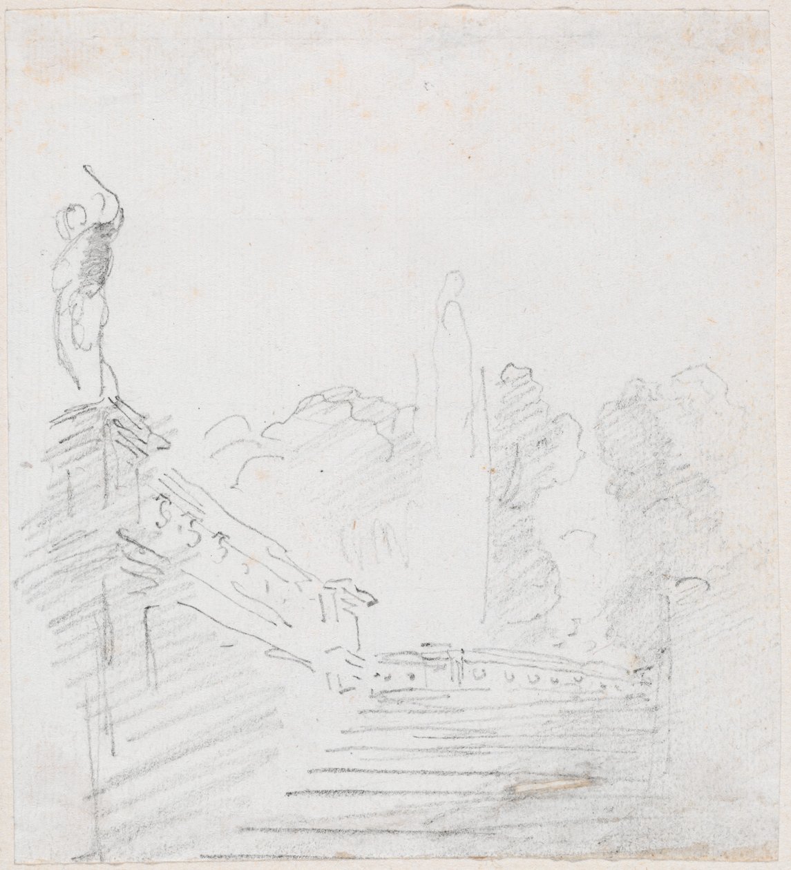 Monumentale Trap door Hubert Robert