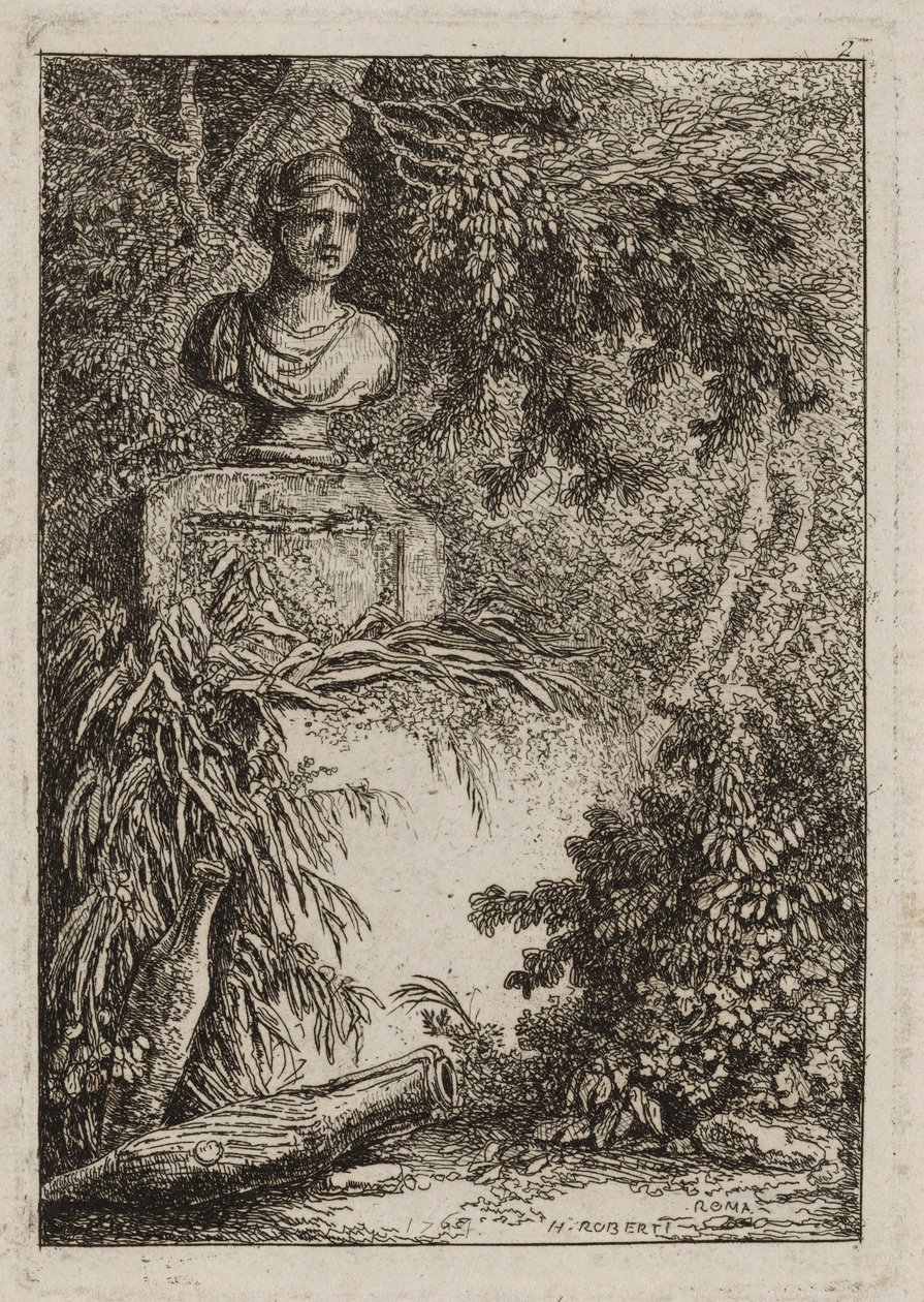 Plaat twee uit Avonden in Rome door Hubert Robert