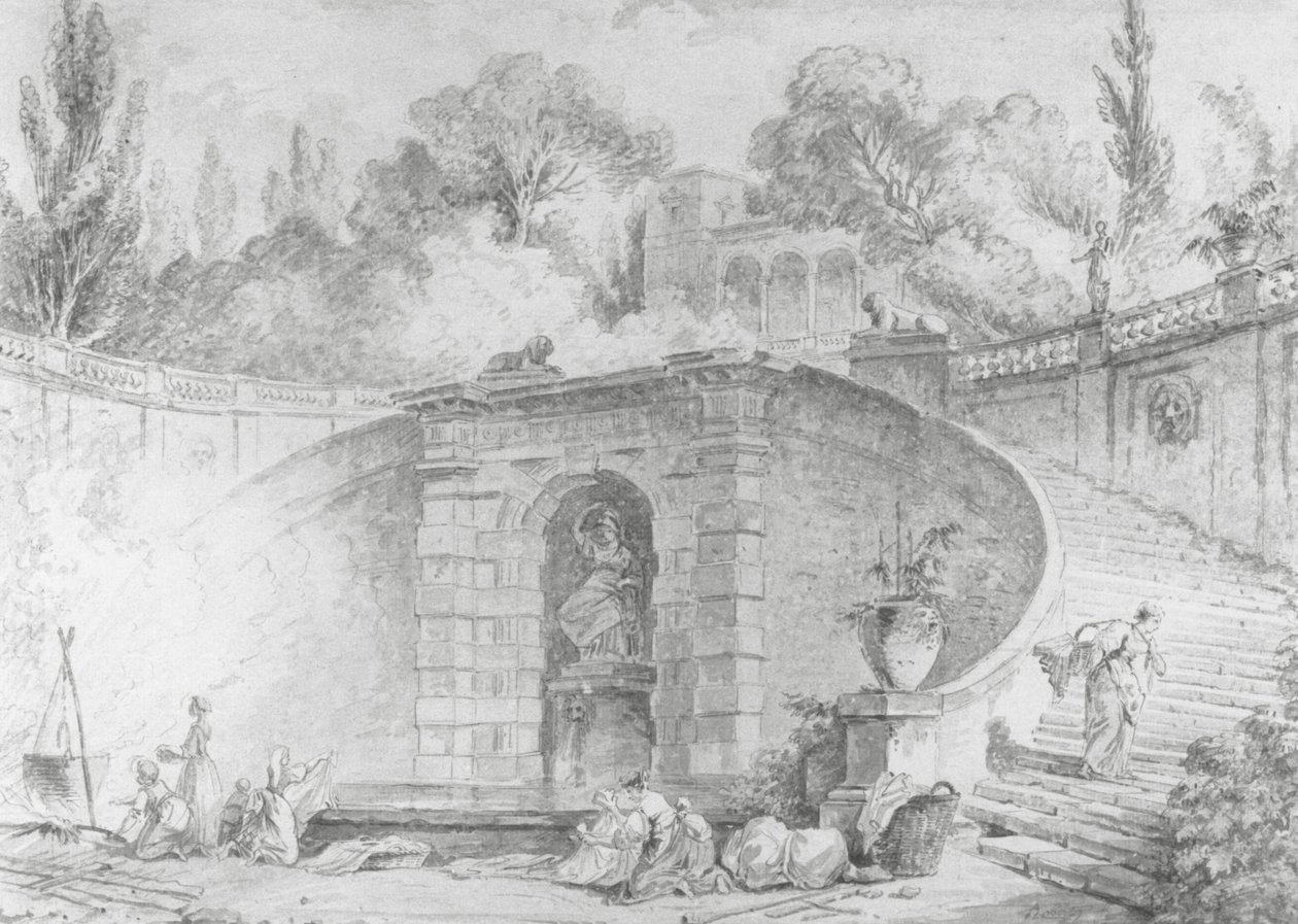 De Grote Trap, 1761-1765 door Hubert Robert