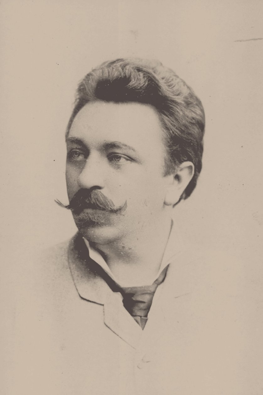 Portret van de componist Eugen Hildach door Höffert