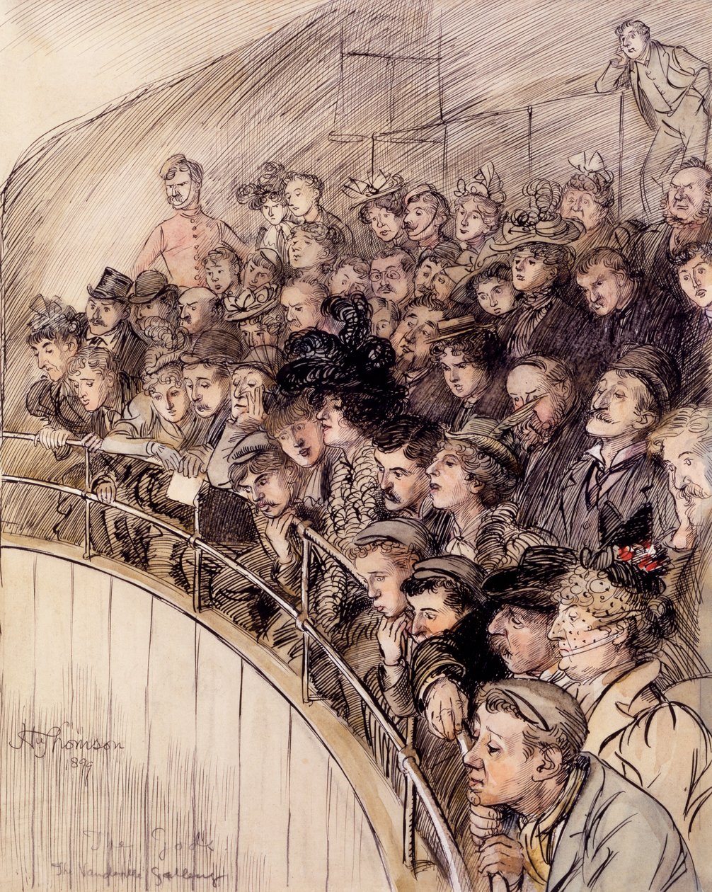 De goden, The Vaudeville Gallery, 1899 door Hugh Thomson