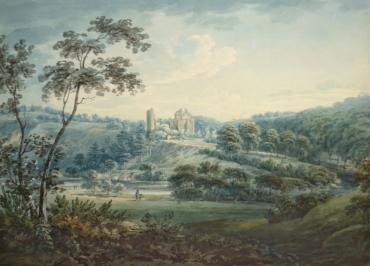 Rosslyn Kasteel, Midlothian door Hugh William Williams