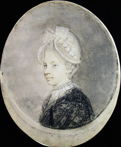 Koningin Charlotte door Hugh Douglas Hamilton