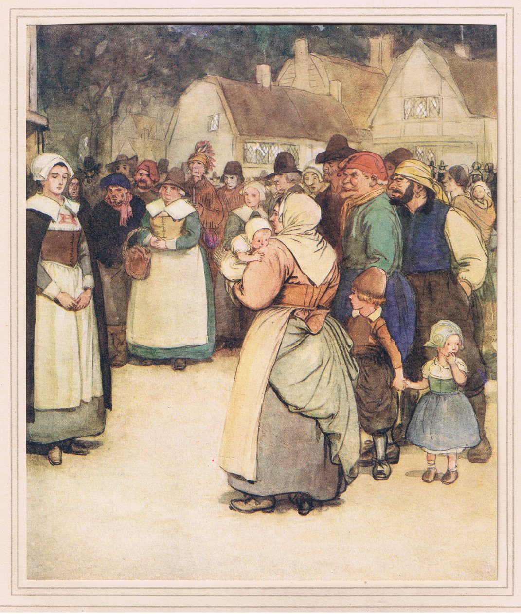Hester aan de voet van het schavot door Hugh Thomson