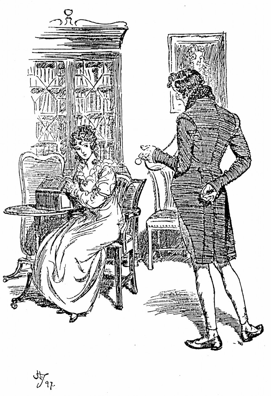 Illustratie voor Jane Austen