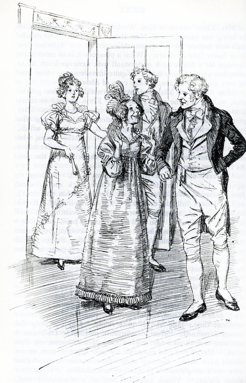 Het bal in de herberg van de Kroon (illustratie) door Hugh Thomson