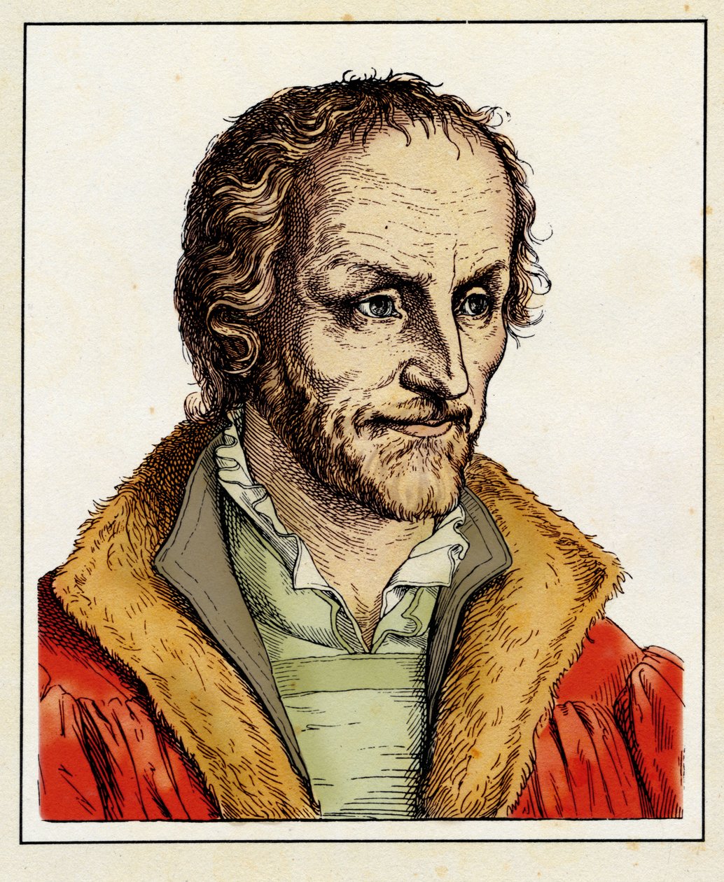 Philippe Melanchthon - Filippo MELANTONE (1497-1560),1854 (gravure) door Hugo Bürkner