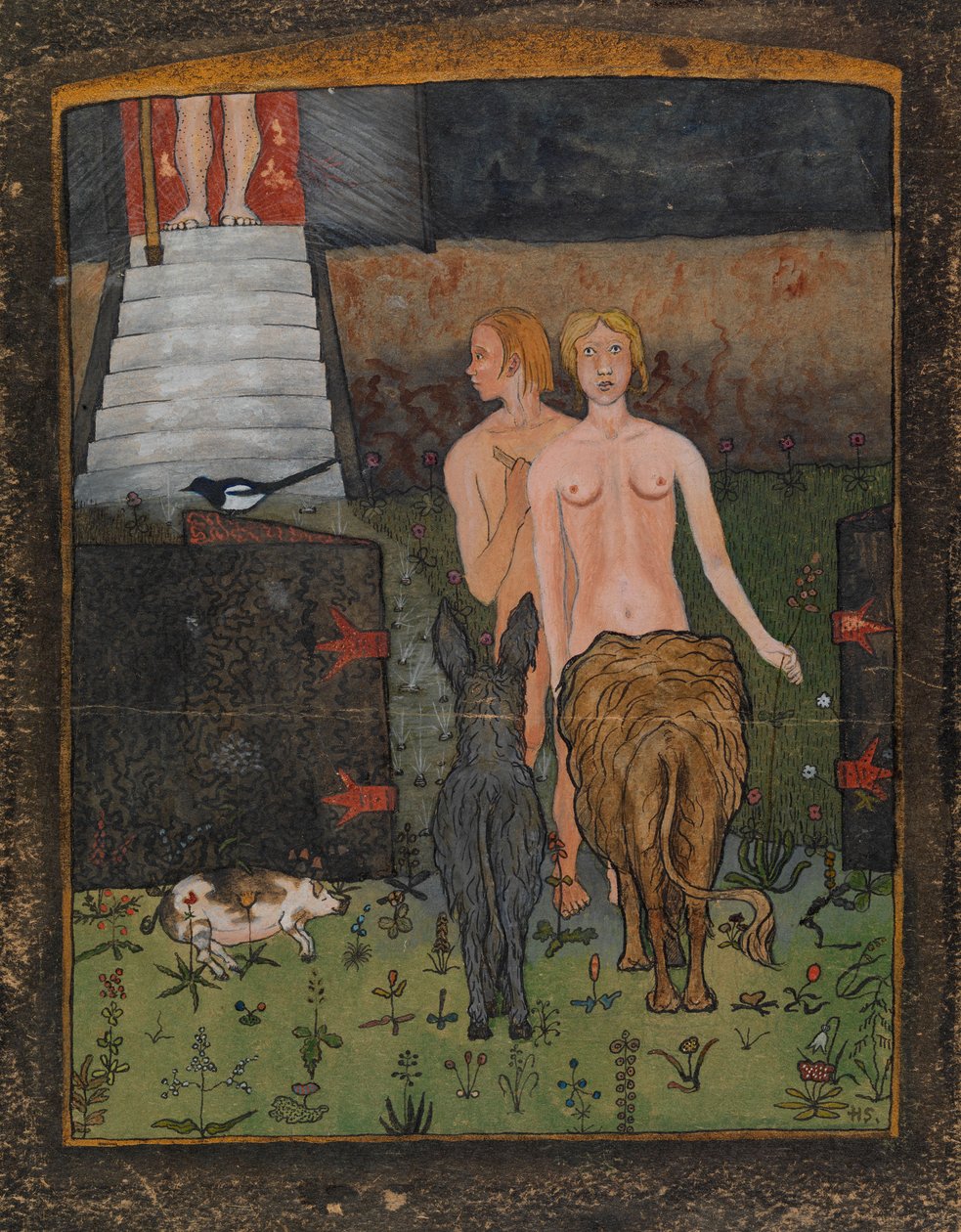 Adam en Eva door Hugo Simberg