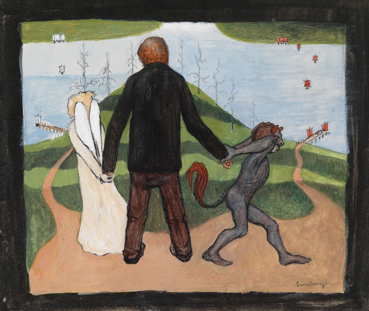 Op het kruispunt door Hugo Simberg