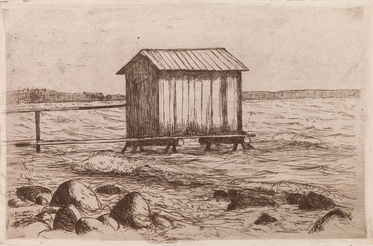 Badcabine door Hugo Simberg