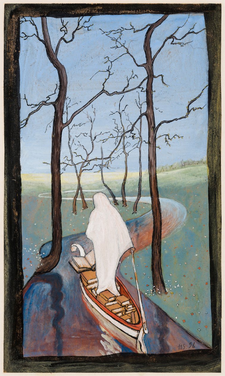 Op de rivier van het leven; De stroom van het leven door Hugo Simberg