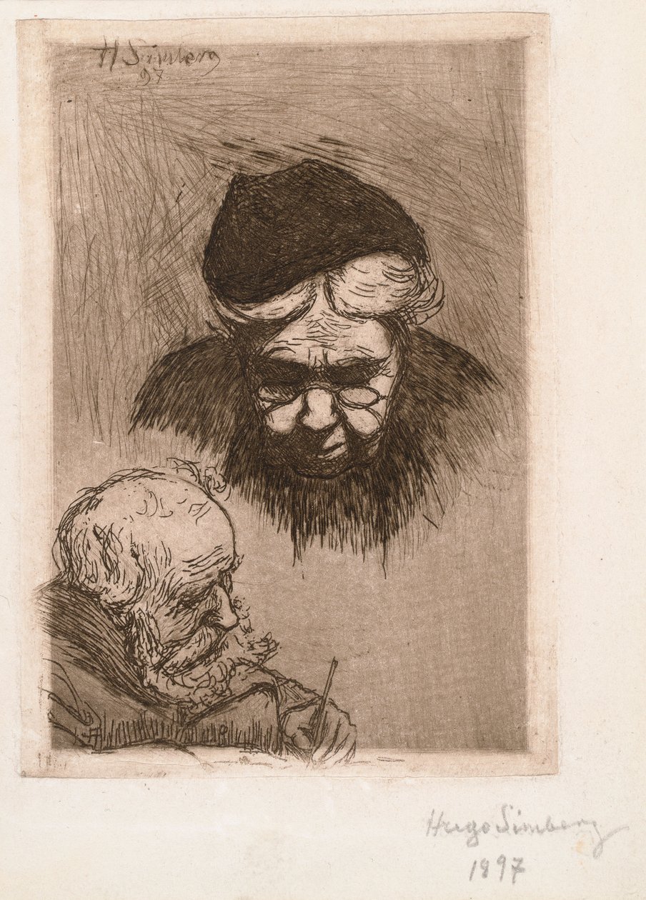 De tante en de vader van de kunstenaar door Hugo Simberg