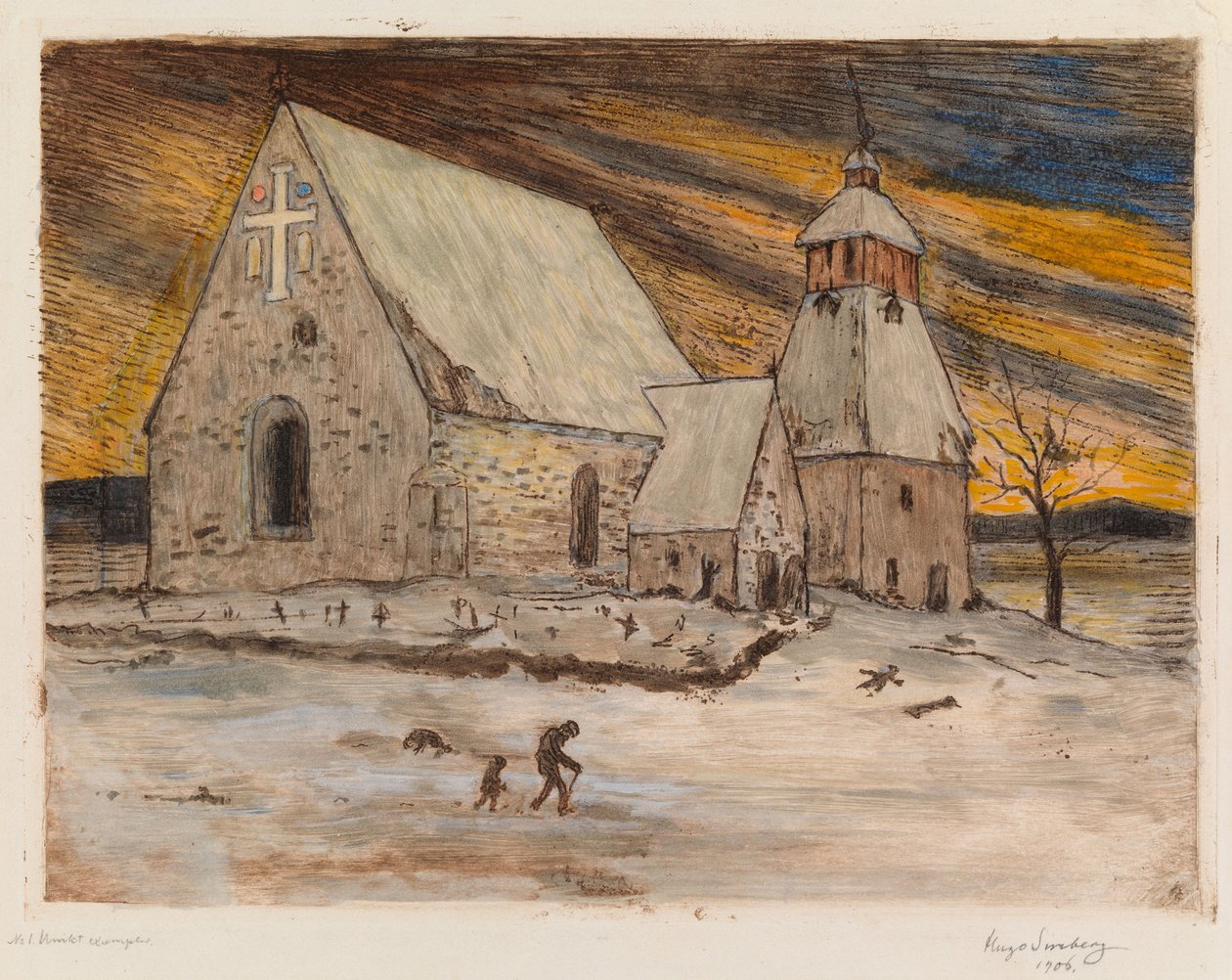 De Zwarte Dood door Hugo Simberg