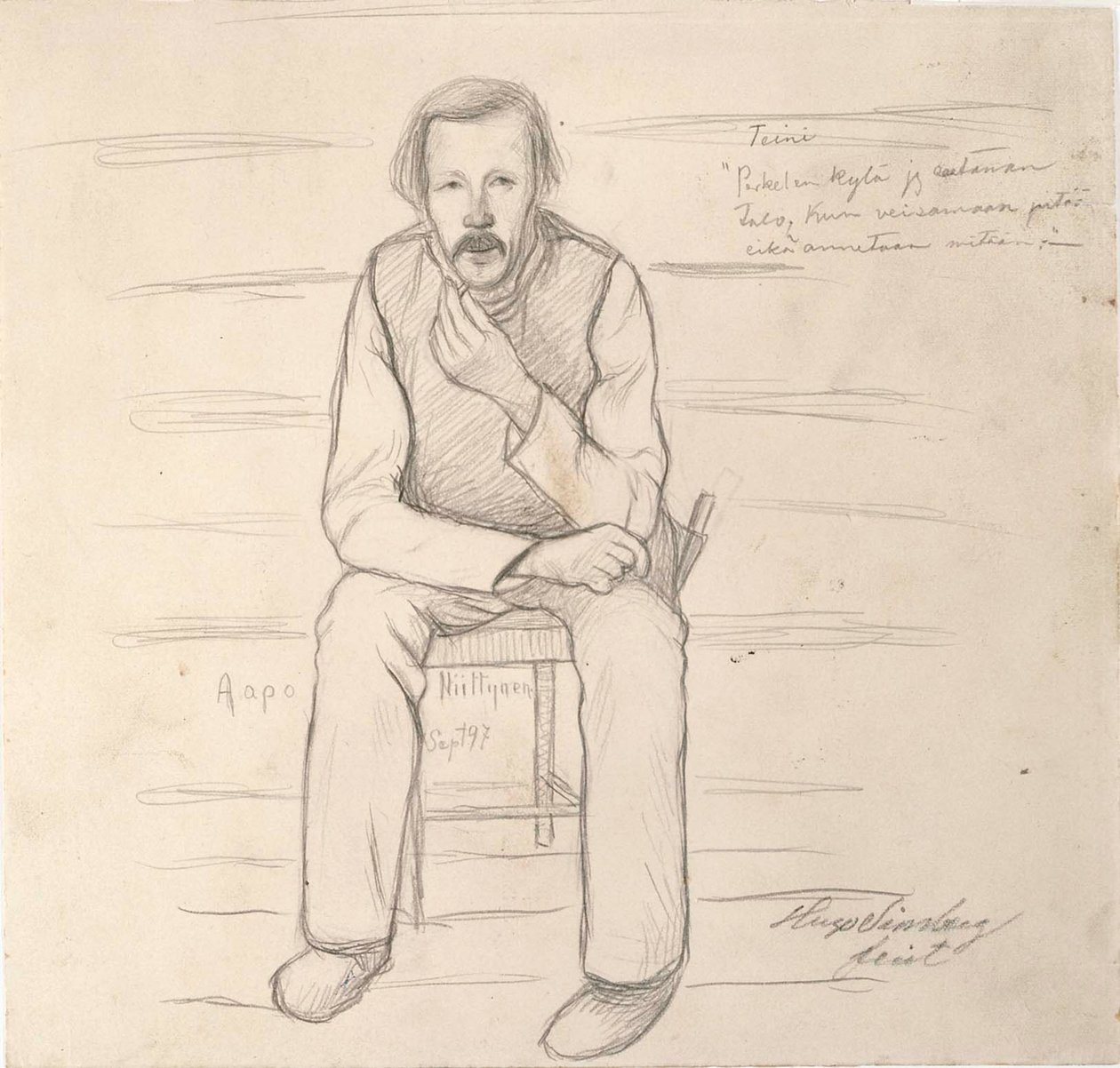 Zonder titel door Hugo Simberg