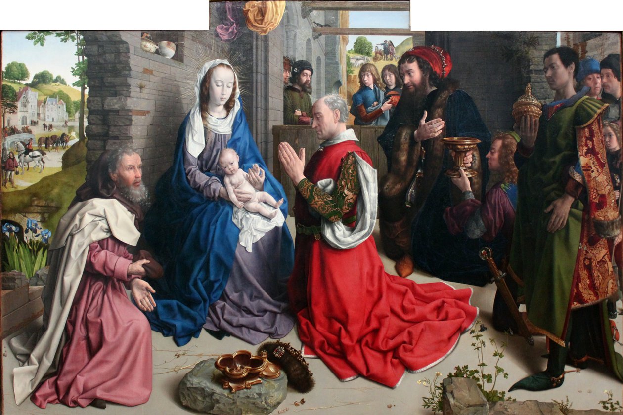 Aanbidding der wijzen door Hugo van der Goes