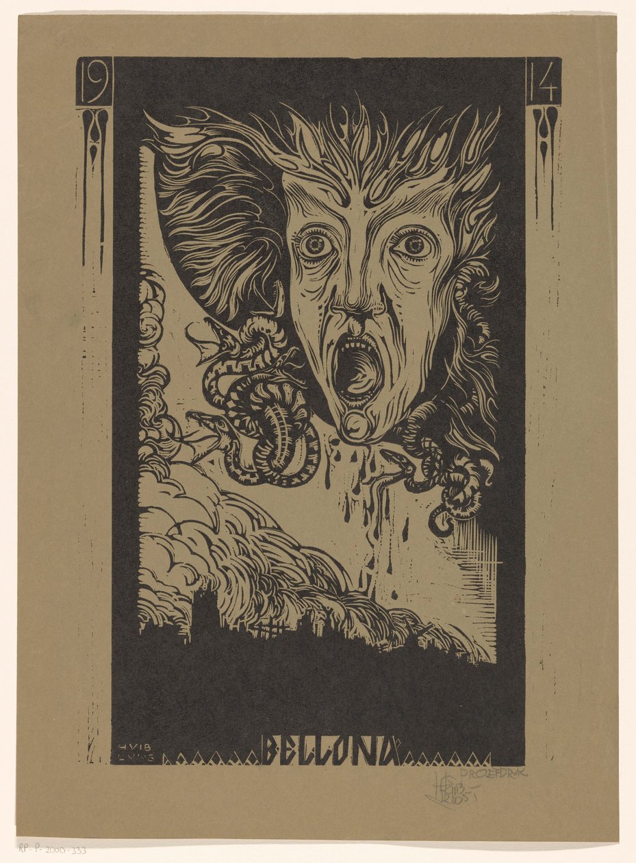 Bellona door Huib Luns (signed by artist)
