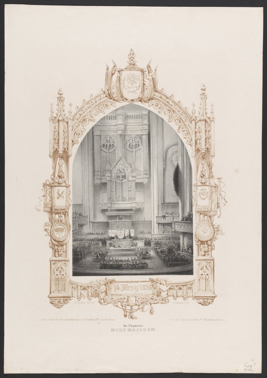 Promotie More Majorum, 1836 door Huib van Hove Bz