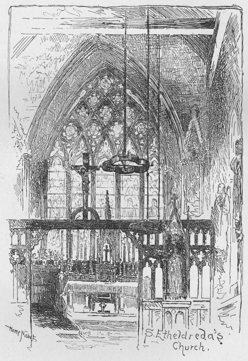St. Etheldredas kerk, 1890 door Hume Nisbet