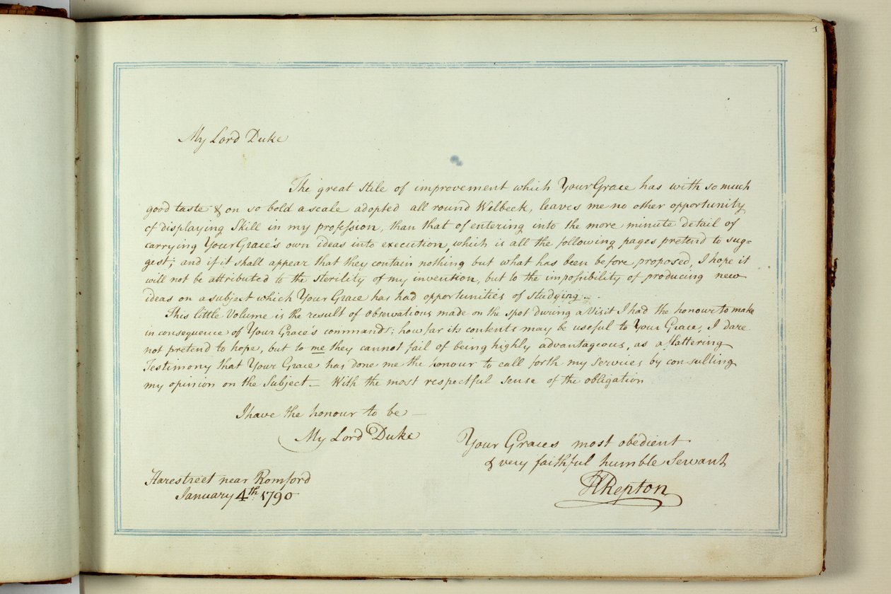 Rode Boek: Welbeck door Humphry Repton