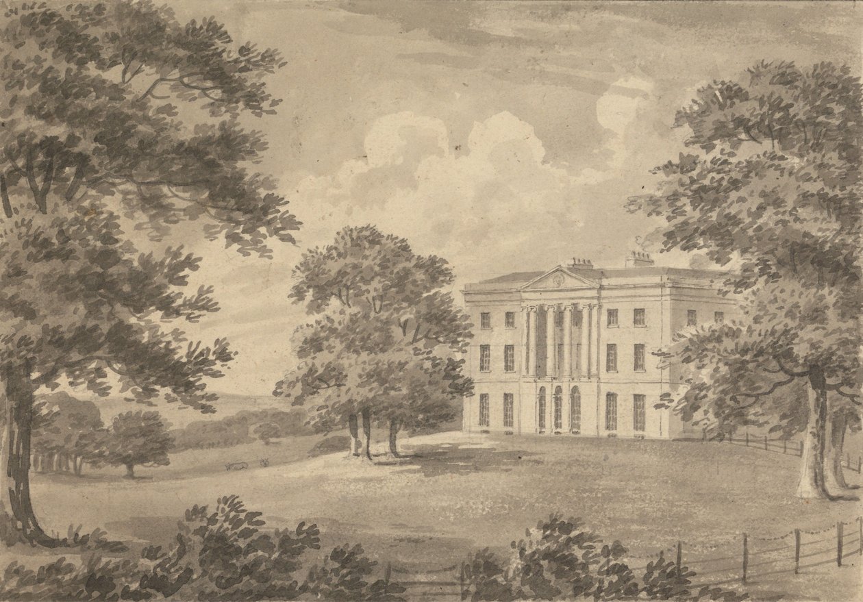 West Hill, het landgoed van D.H. Rucker door Humphry Repton