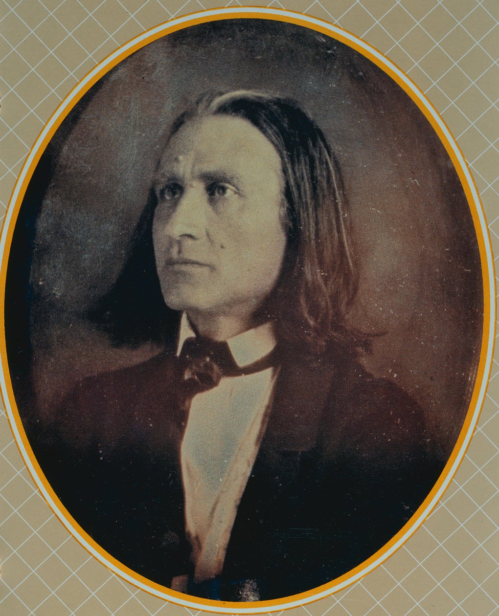Reproductie van een daguerreotype van Franz Liszt (1811-86) genomen ca. 1856 door Hungarian School