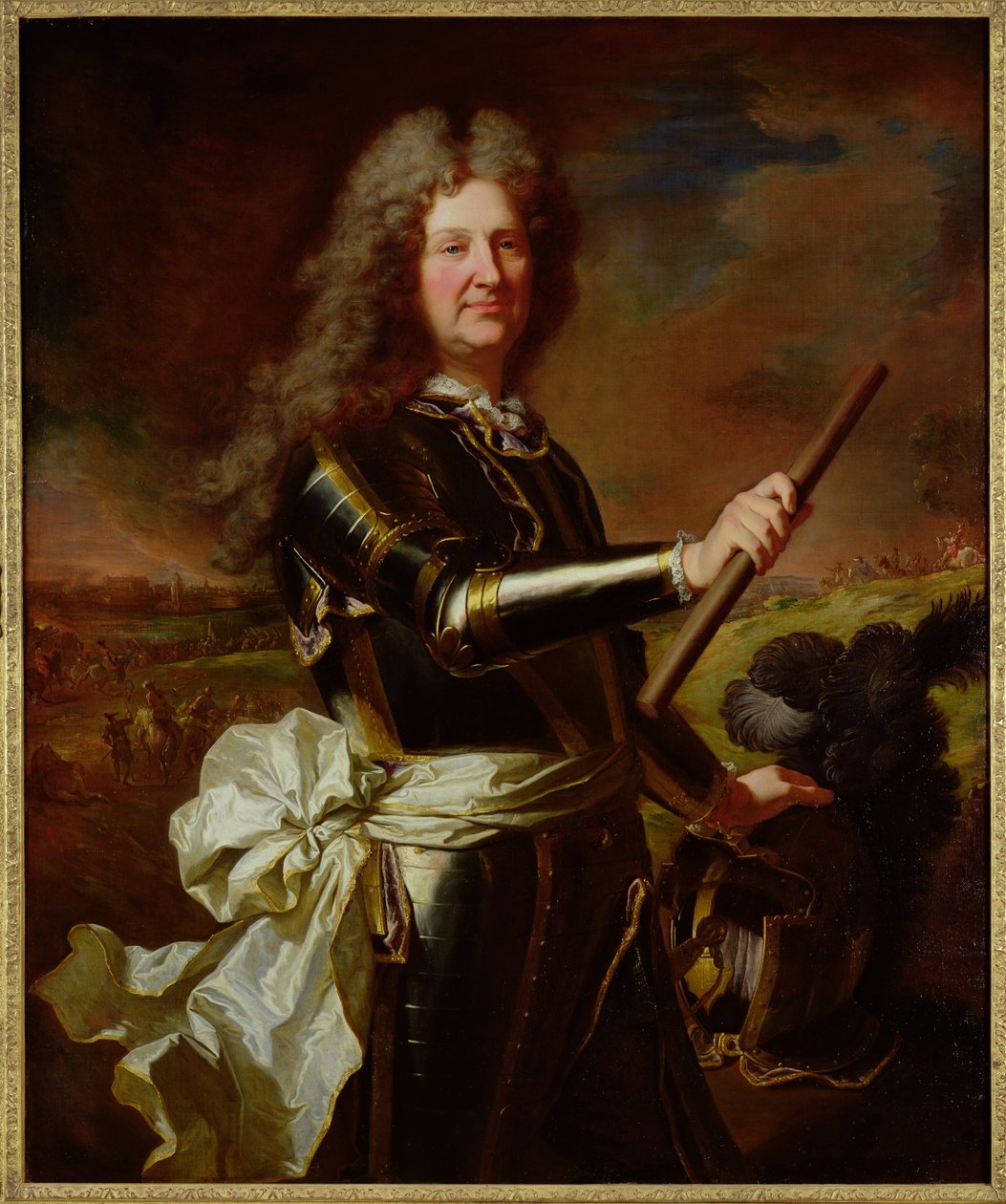 Portret van Charles-Auguste de Matignon, Graaf van Gace, Maarschalk van Frankrijk (1647-1724) 1691 door Hyacinthe Francois Rigaud