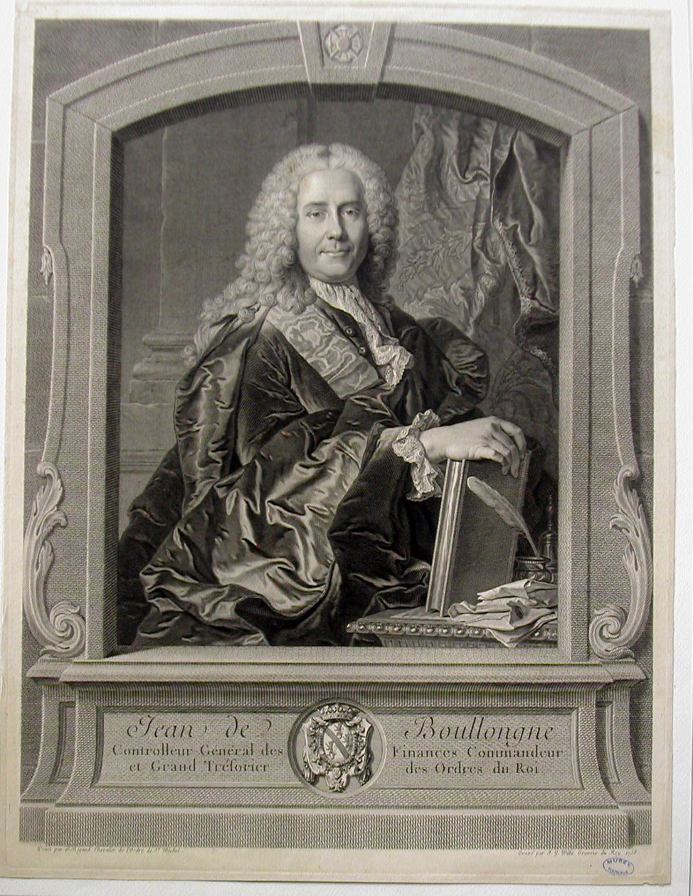 Portret van Jean-Louis de Boullongne door Hyacinthe Francois Rigaud