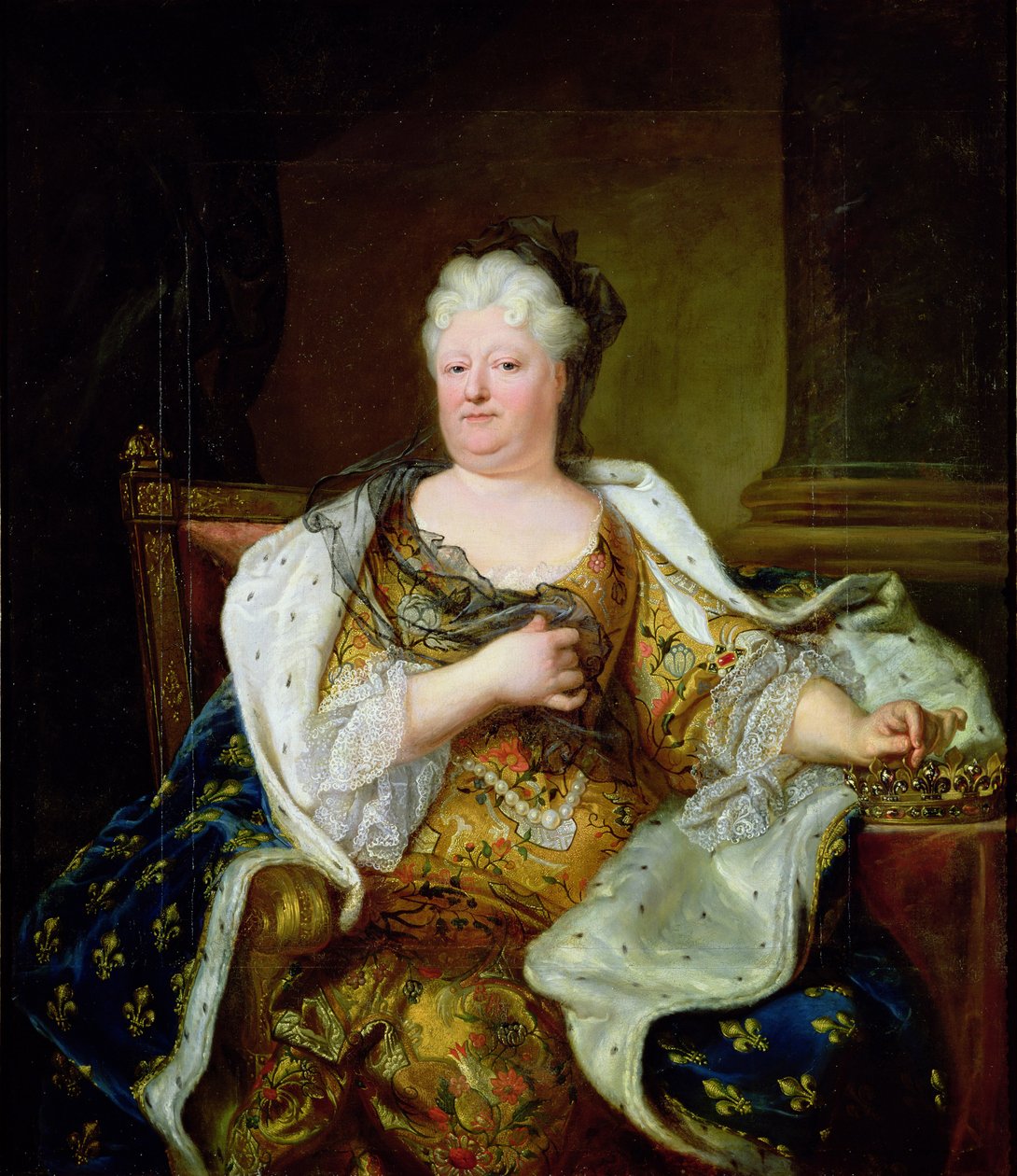 Portret van Elizabeth Charlotte van Beieren, Hertogin van Orléans door Hyacinthe Francois Rigaud