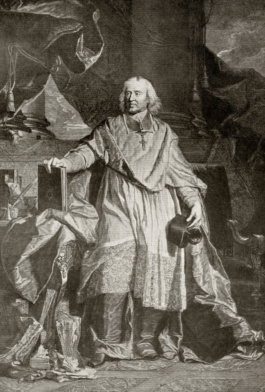 Jacques Bénigne Bossuet (gegraveerd door Pierre Imbert Drevet, uit 