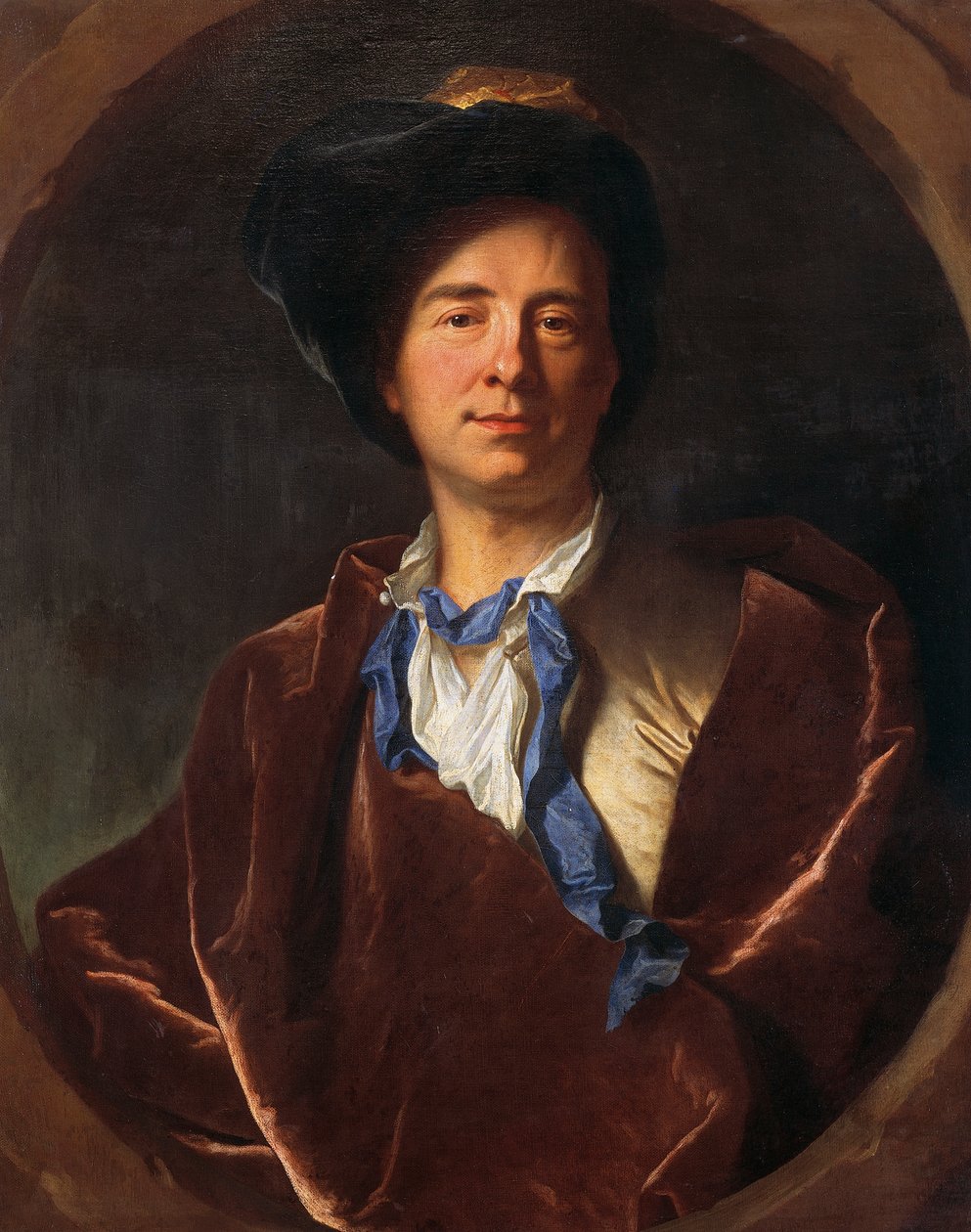 Portret van Bernard Le Bovier de Fontenelle door Hyacinthe Francois Rigaud