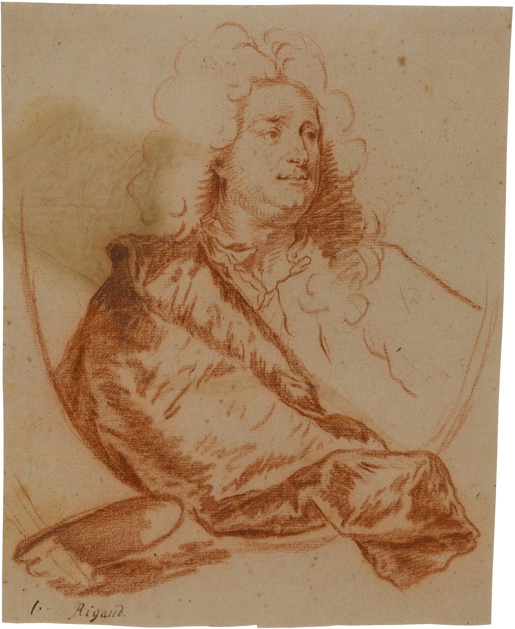 Portret van de schilder Charles de la Fosse (1636-1716) door Hyacinthe Rigaud
