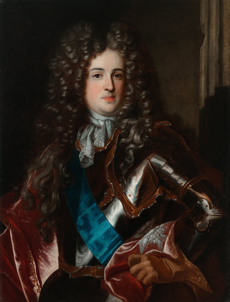 Portret van Aleksander Benedykt Sobieski door Hyacinthe Rigaud