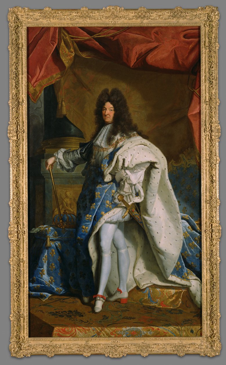 Portret van Lodewijk XIV door Hyacinthe Rigaud