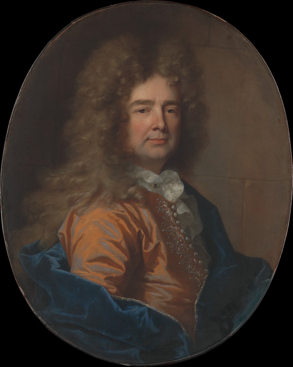 Portret van een man door Hyacinthe Rigaud