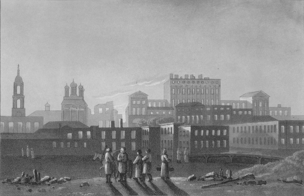 Paleizen van Pashov Menzikov, Apraxin &c. Belgorod, Moskou, 1817 door I Clark