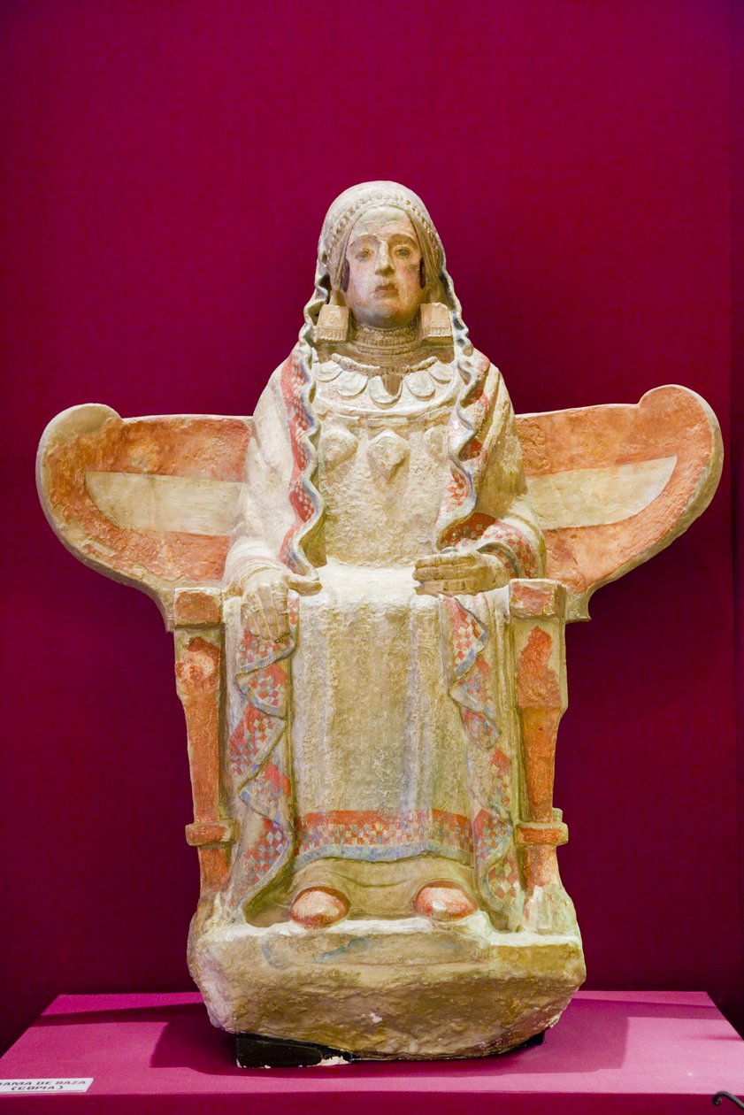 Een kopie van La Dama de Baza of de Dame van Baza door Iberian