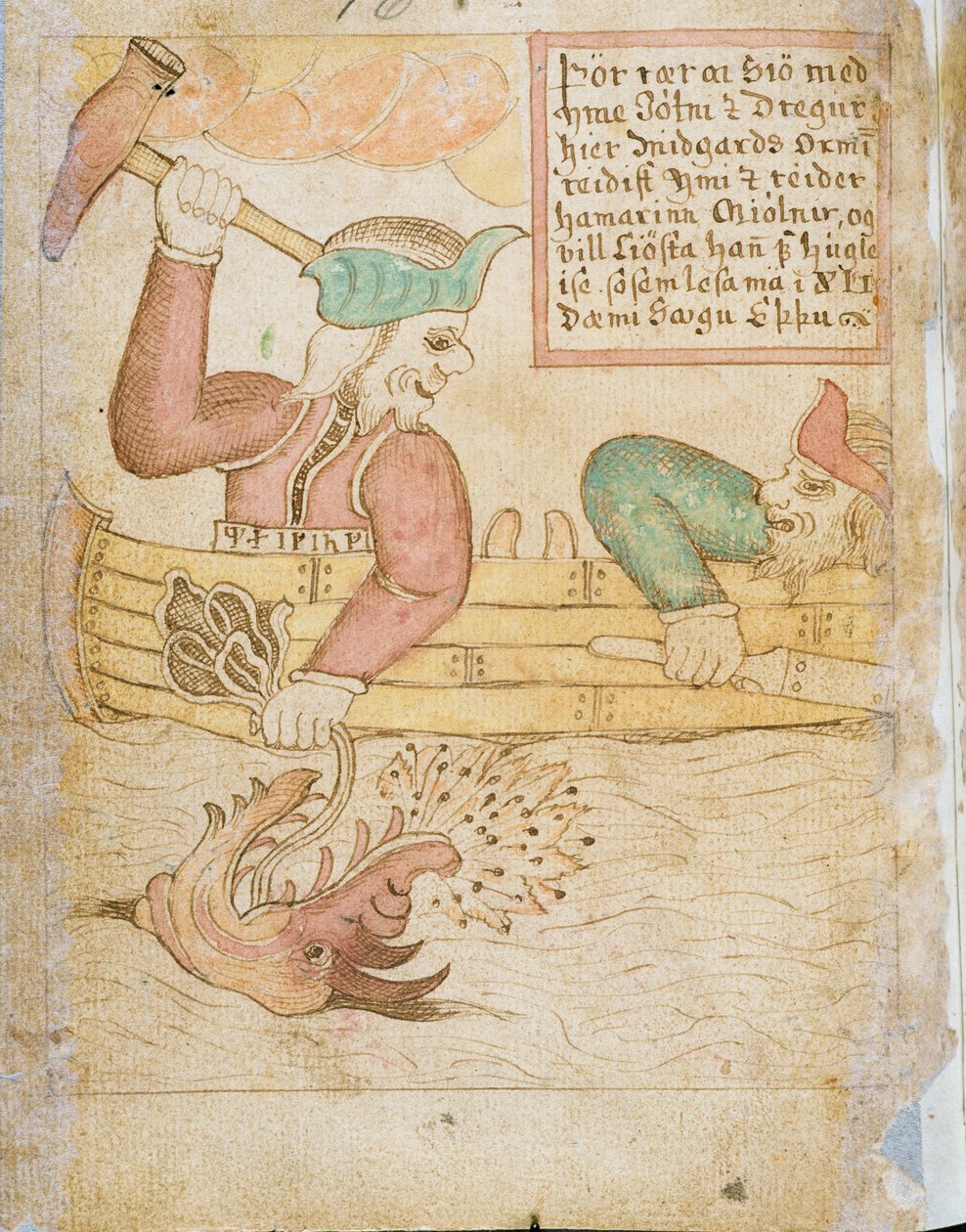 Thor vangt de Midgardslang, uit 