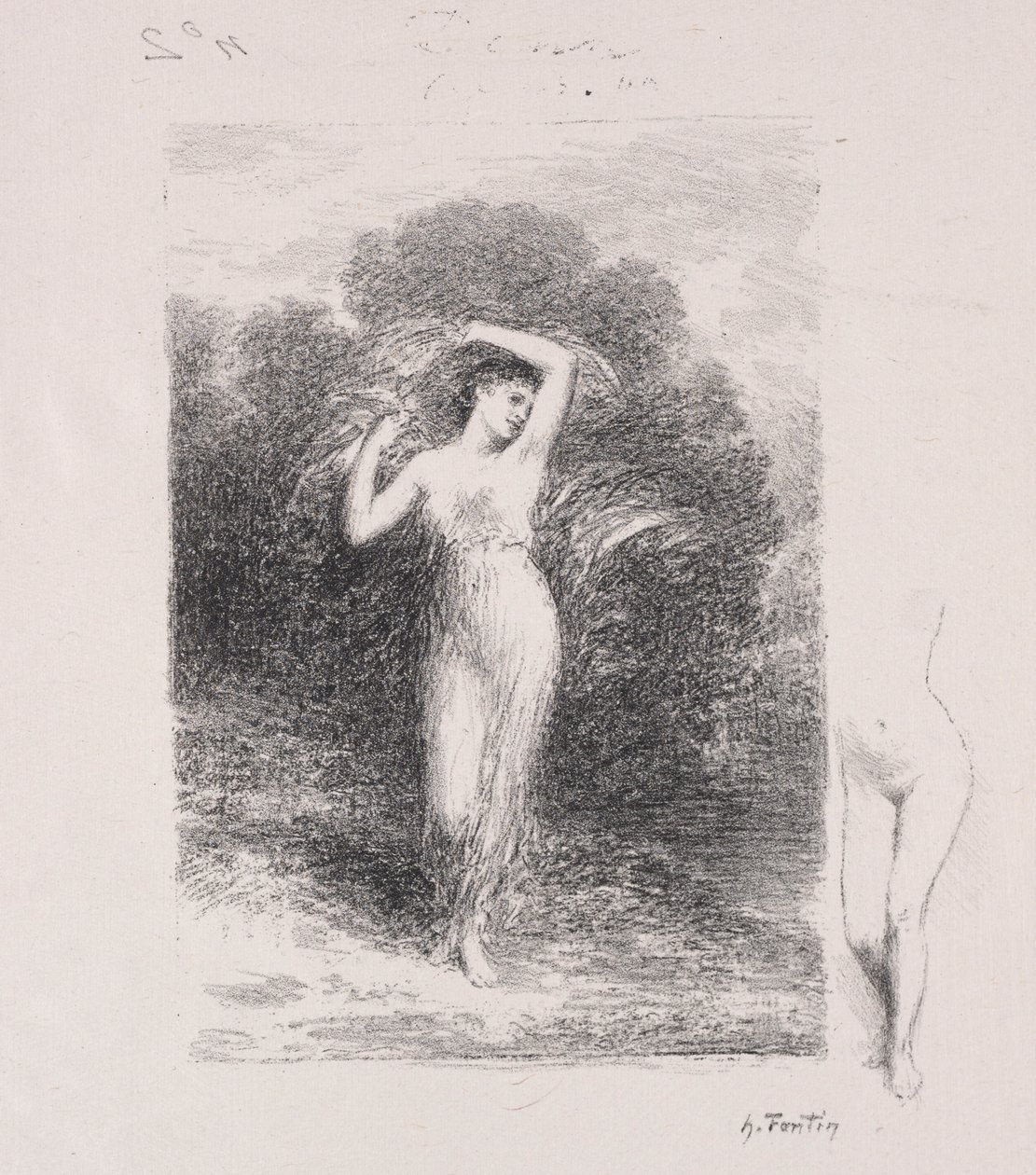 La jeune Malade door Ignace Henri Jean Fantin Latour
