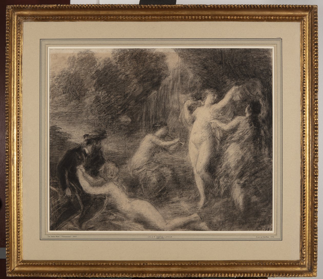 Tannhäuser op Venusberg door Ignace Henri Jean Fantin Latour
