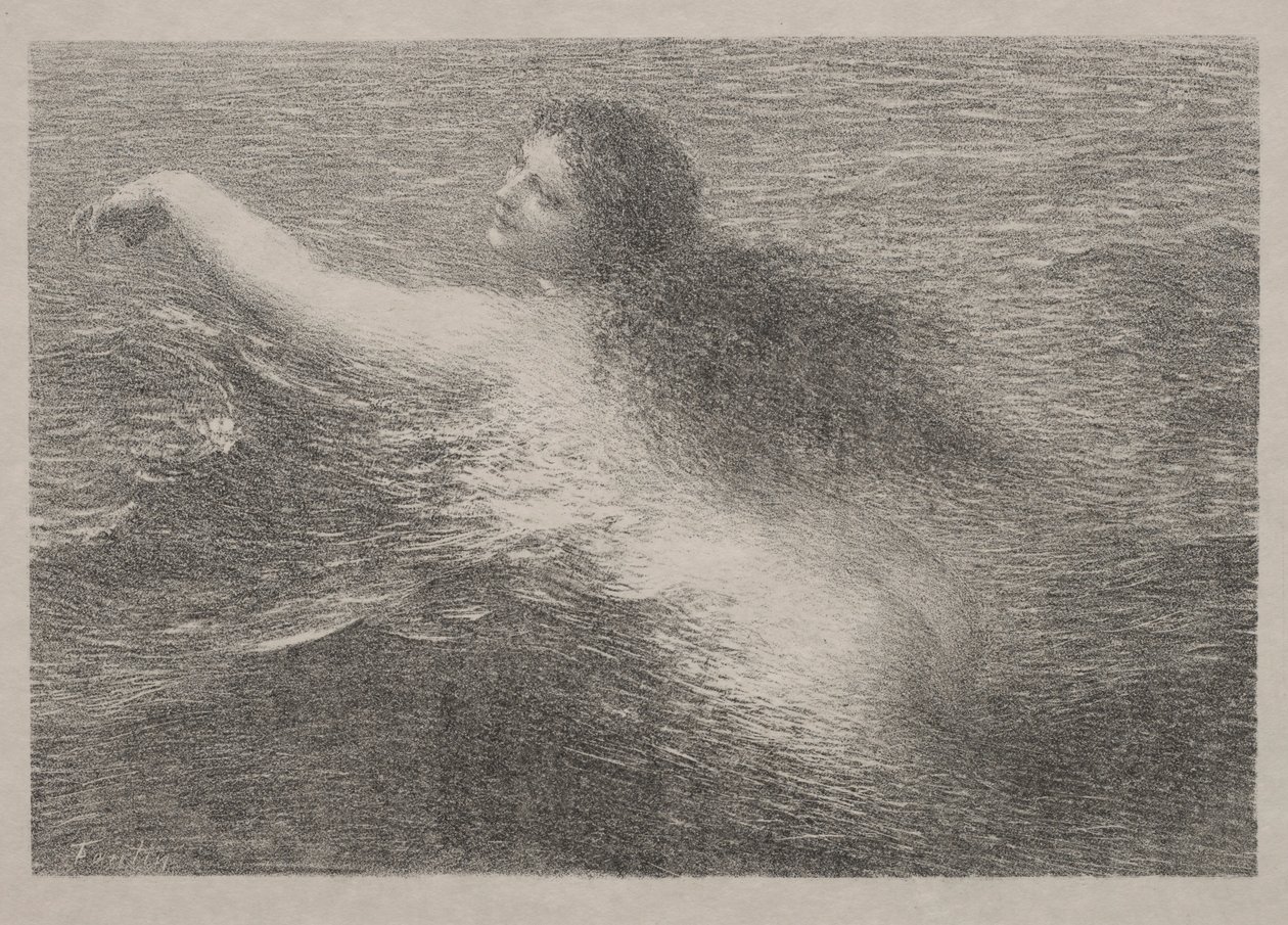 De watergeest, 1896 door Ignace Henri Jean Fantin Latour