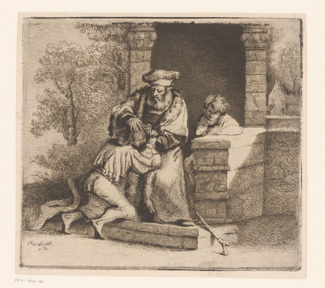 Thuiskomst van de verloren zoon door Ignace Joseph de Claussin (attributed to)