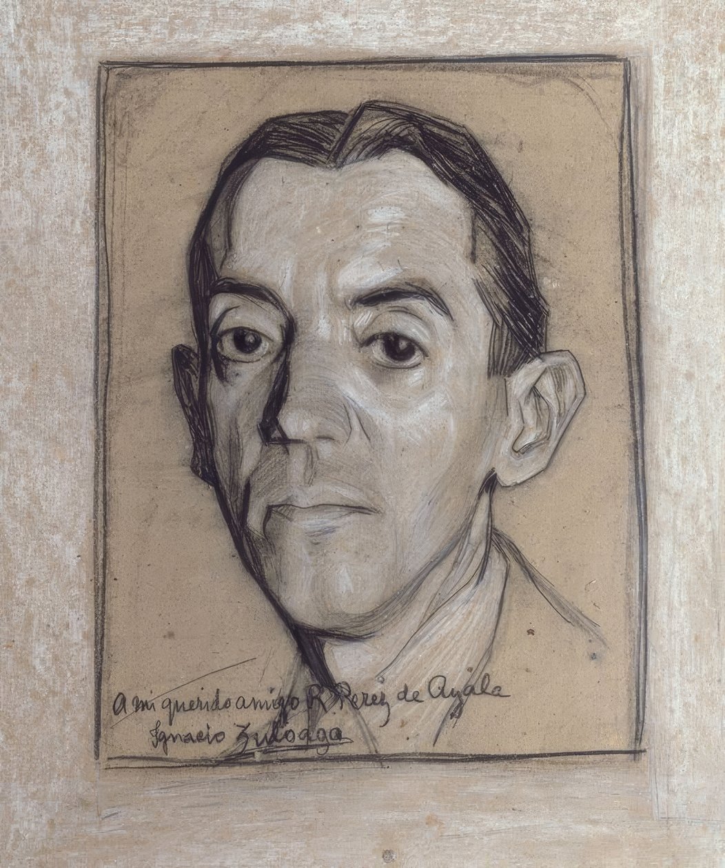 Portret van Ramon Perez de Ayala (1888-1962), Spaanse schrijver en journalist door Ignacio Zuloaga