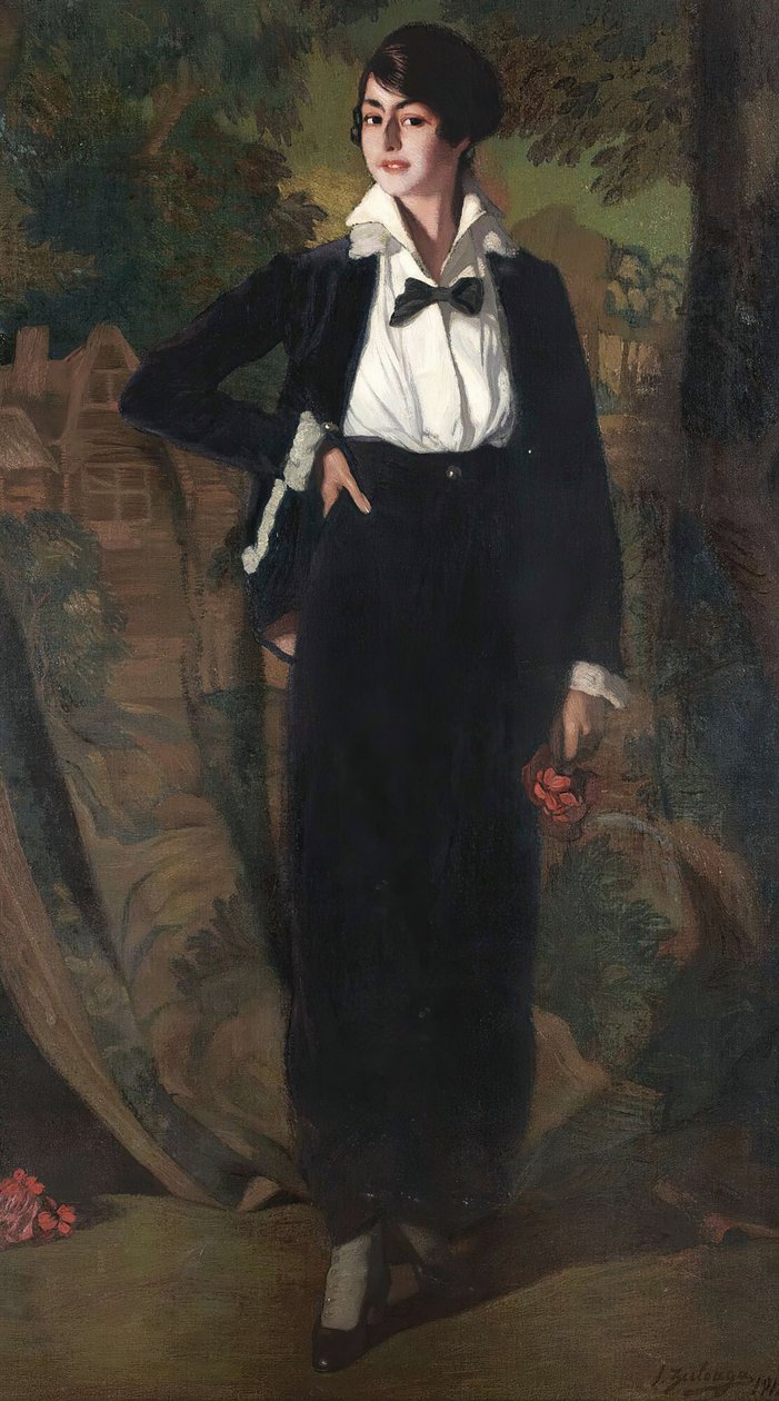 Mademoiselle Souty, 1915 door Ignacio Zuloaga y Zabaleto