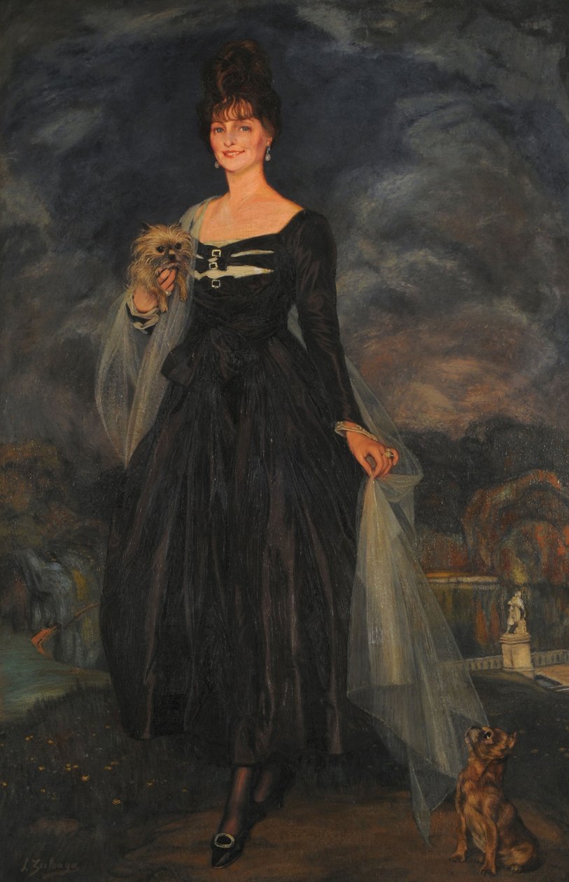 Portret van señora S. W. de S. door Ignacio Zuloaga y Zabaleto