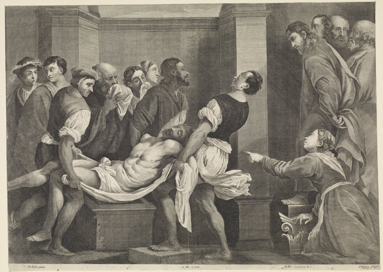 Opwekking van Lazarus door Il Pordenone
