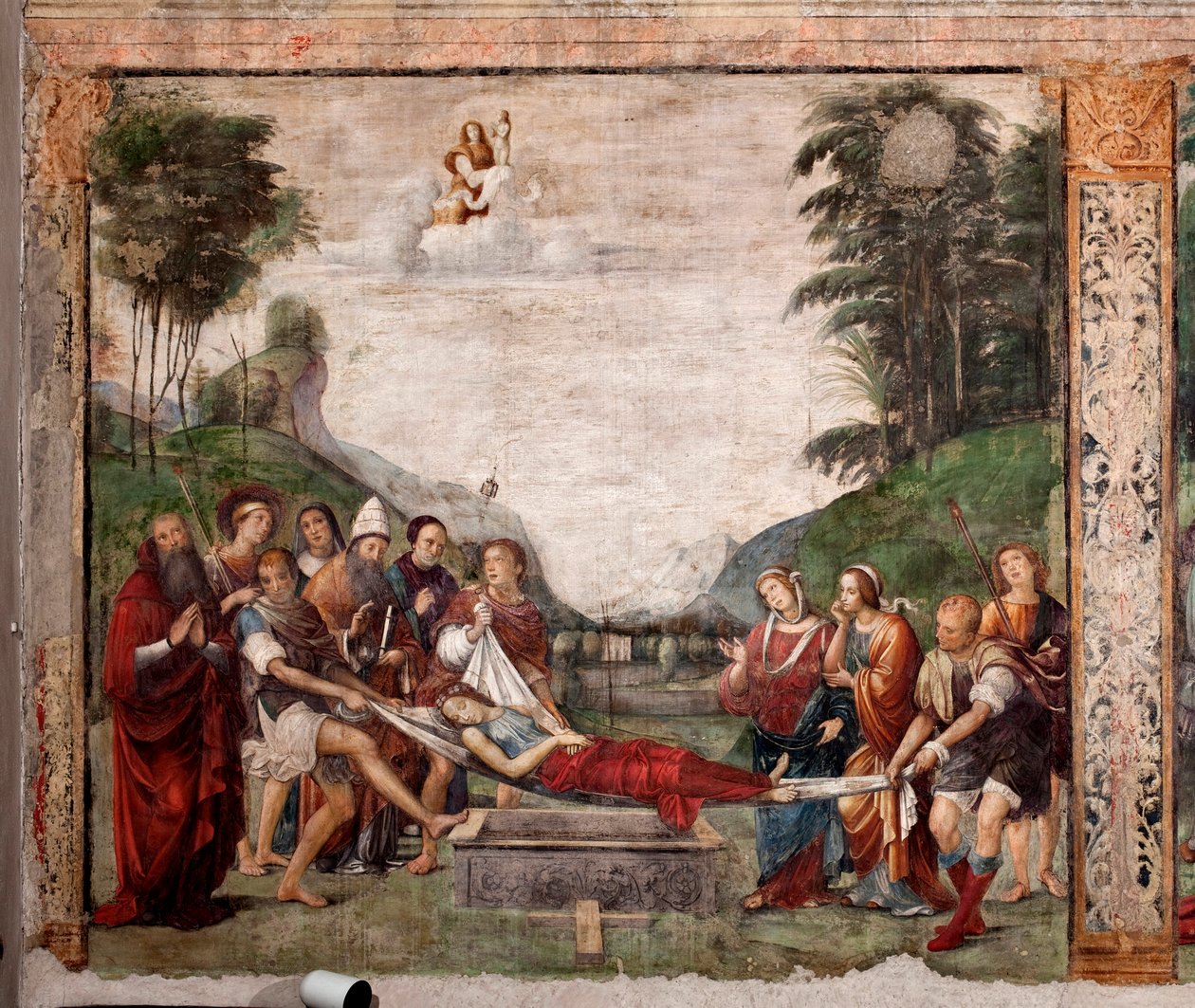 De begrafenis van St. Cecile door Il  Francia