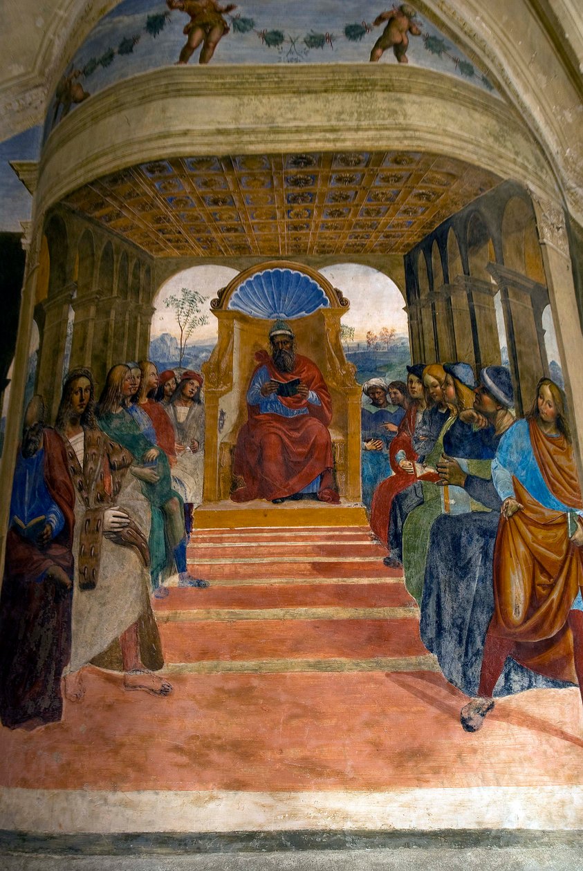 Leven van Sint Benedictus, Scène 2: Benedictus verlaat de school in Rome door Il Sodoma
