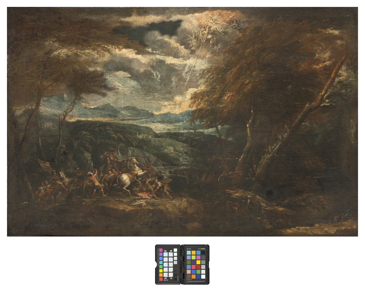 De bekering van Sint Paulus, 1710-20 door Ilario Giacinto Mercanti