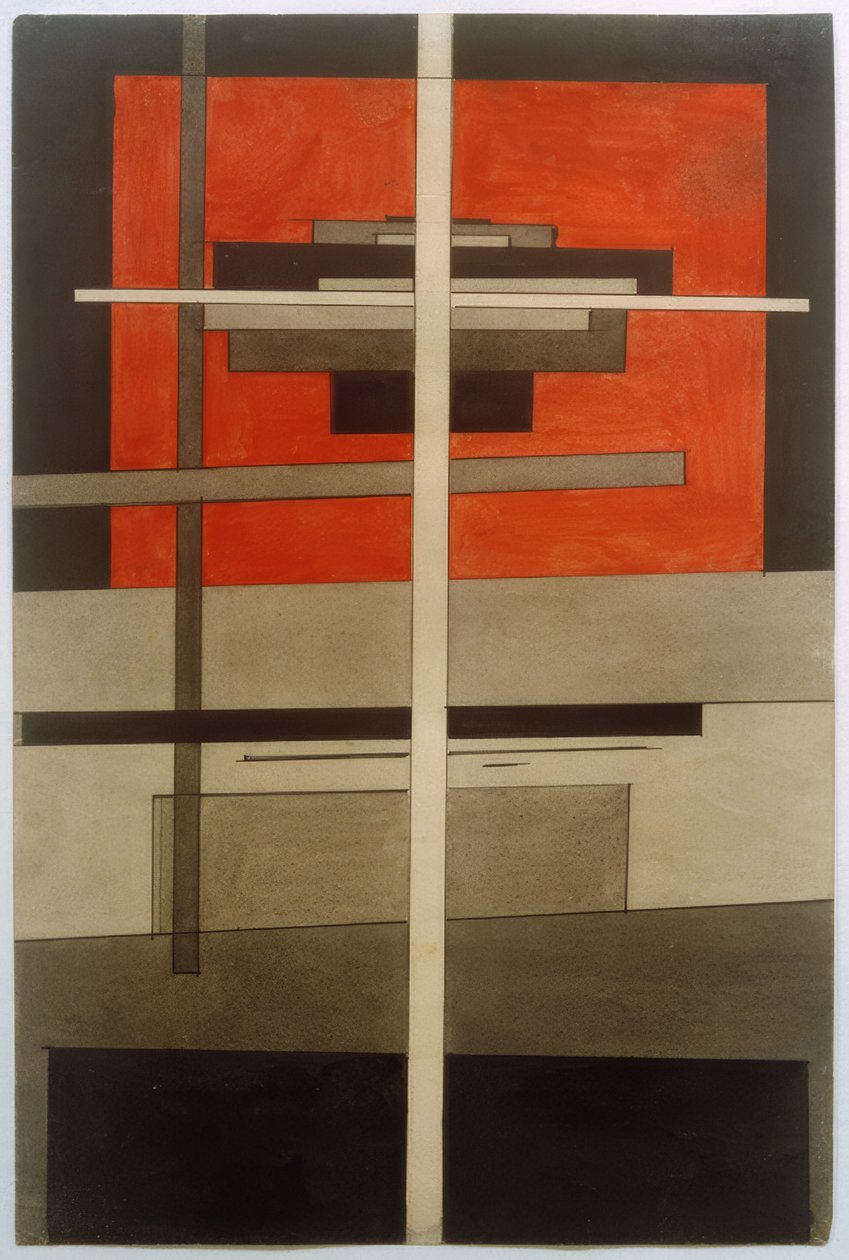 Suprematistische compositie door Ilja Grigorjewitsch  Tschaschnik